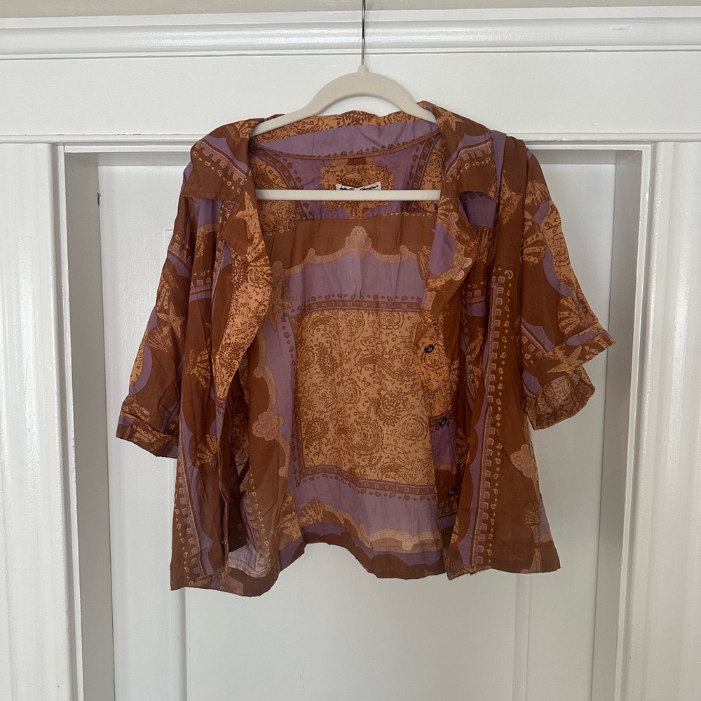 Free People Beachy Button-Up